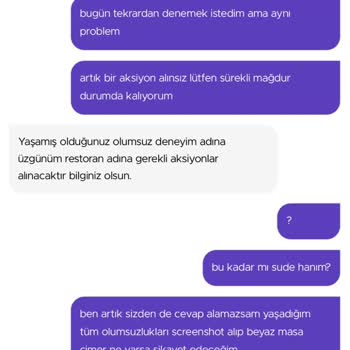 GetirYemek Getir'in Müşteriye Değer Vermemesi