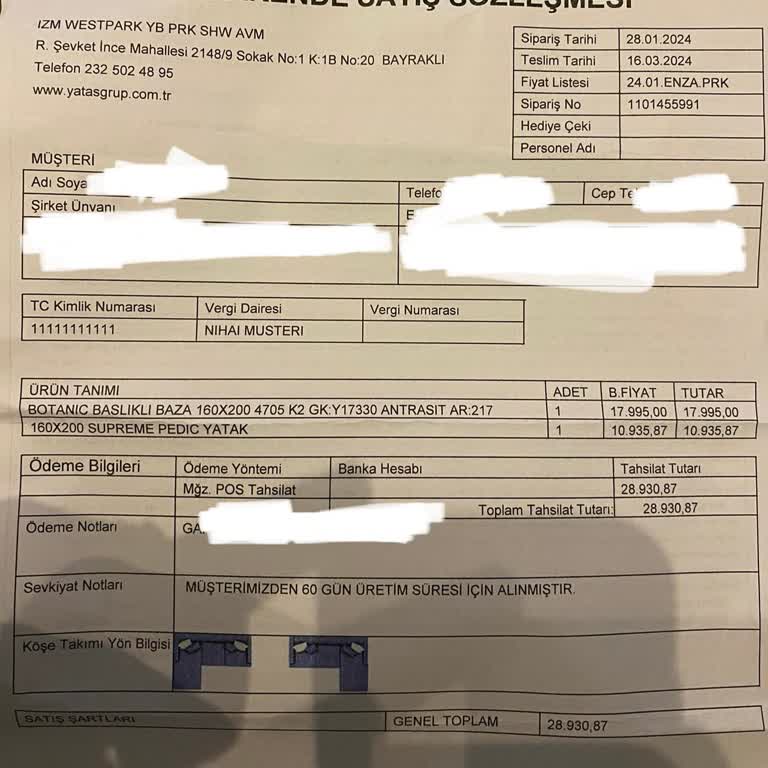 Yataş Gibi Bir Firmanın Güvensizliği