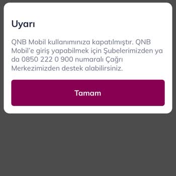 QNB Mobil Hesabım Ve Kartım Bloke Konuldu