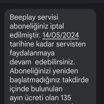 Beeplay Vodafone Bilgim Dışında Servis Abonelik!