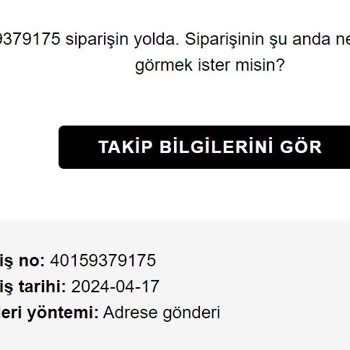 Bershka Siparişimi Teslim Etmiyor