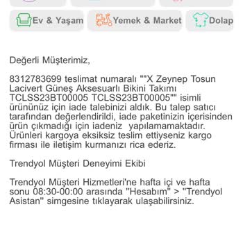 Trendyolmilla Trendmilla İade Skandalı