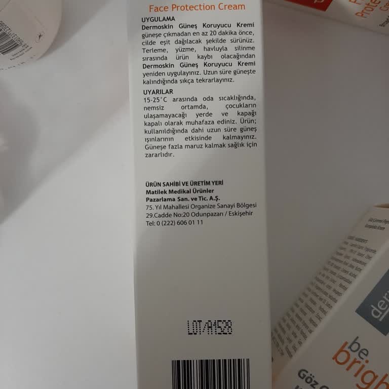 Dermoskin Son Kullanma Tarihi Yok/lot Numarası