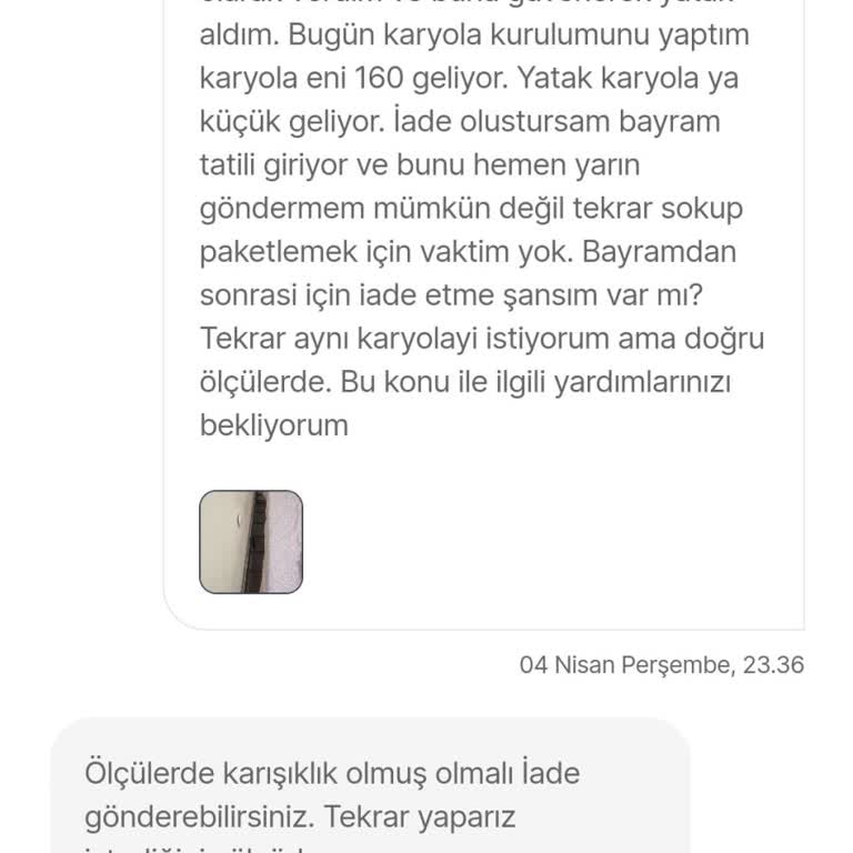 Hft Home Yanlış Ürün Gönderimi