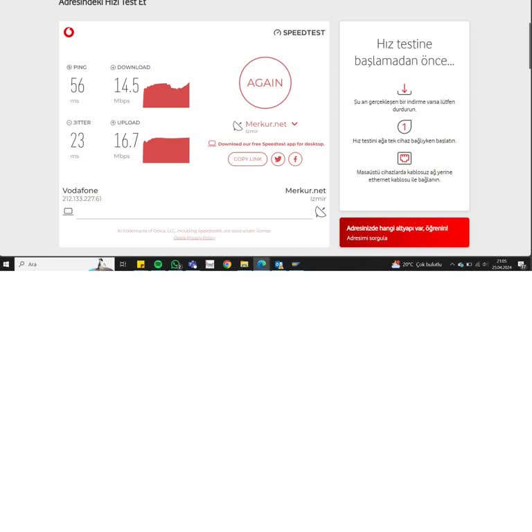 Vodafone Net Fiber İnternet Bağlantı Ve Hız Problemi