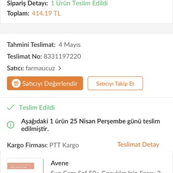 Trendyol Farmaucuz Firması Hatası