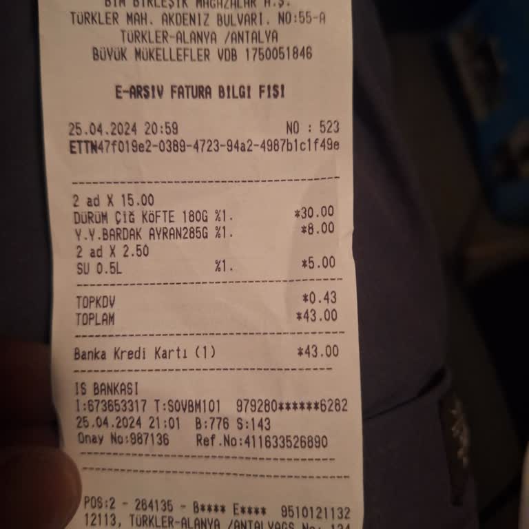 BİM Müşteri Memnuniyet Şikayeti