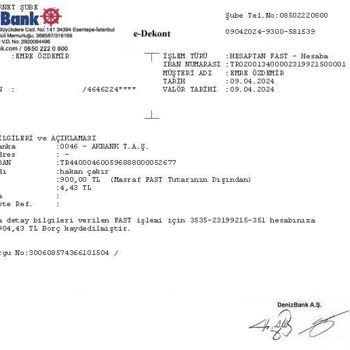 Denizbank Sağlık Sözleşmesi Kapsamında Yaşanan Mağduriyet