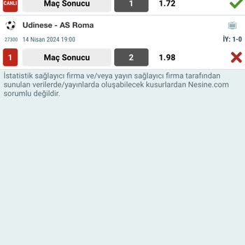 Nesine Kuponum Bahanelerle İptal Edildi