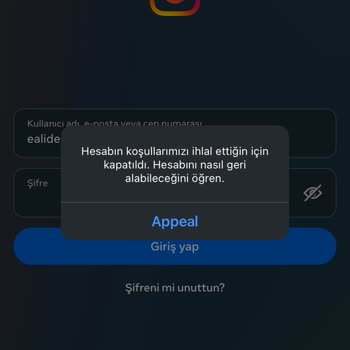 Instagram Hesabım Kapatıldı