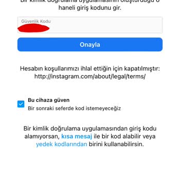 Instagram Hesabım Kapatıldı