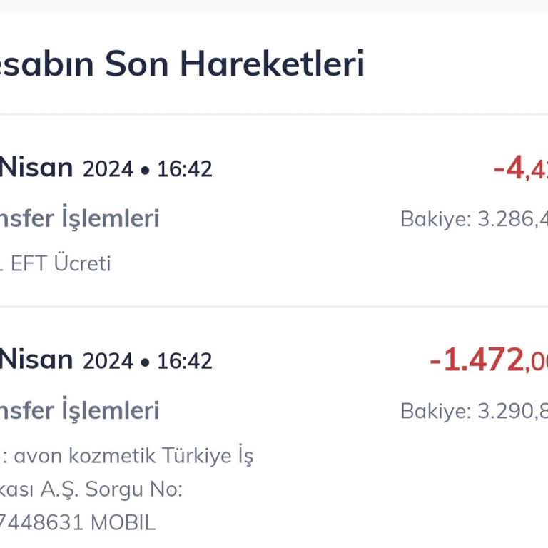Avon Kozmetik Hesaba Ödeme Transferi