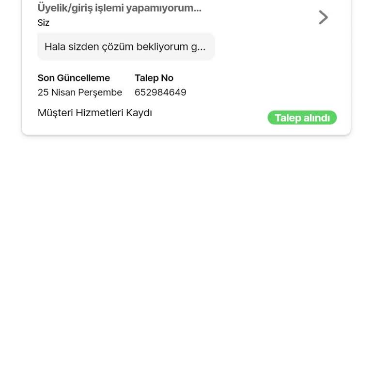 Hepsiburada Hesabıma Giriş Yapamıyorum Talebim 7gündür Sonuçlanmıyor