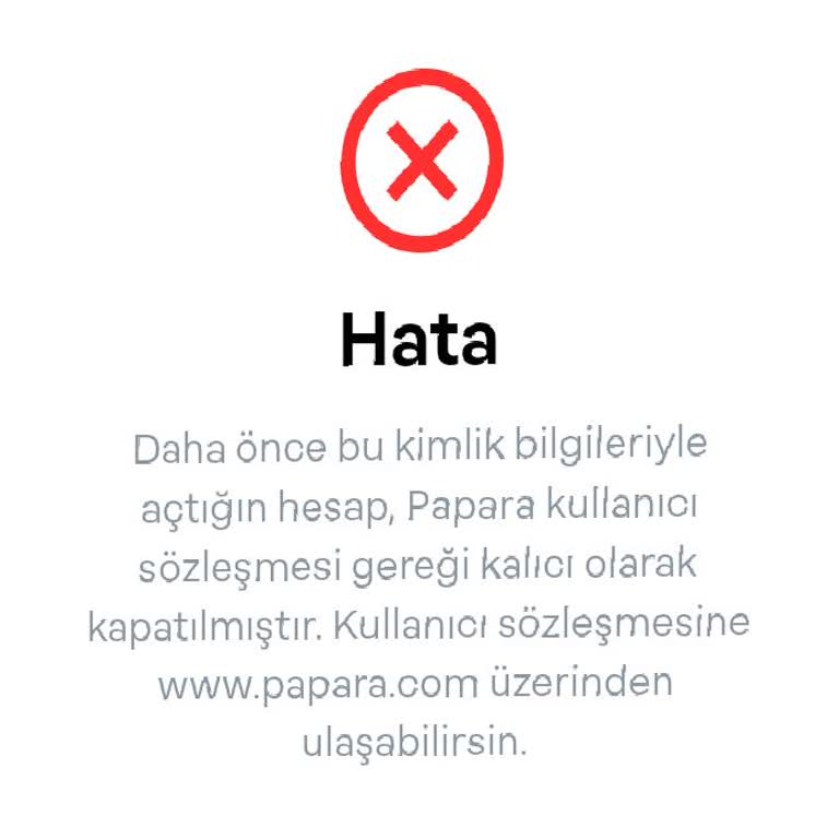 Papara Kullanıcı Sözleşmesi Şikayeti