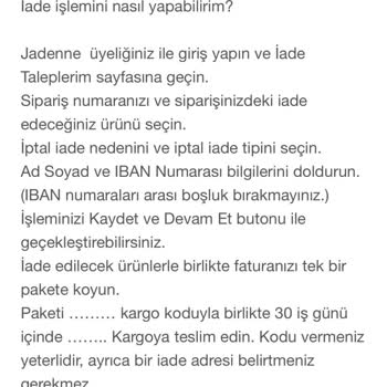 "Jadenne.com"dan Aldığım Takılarımı İade Edemiyorum