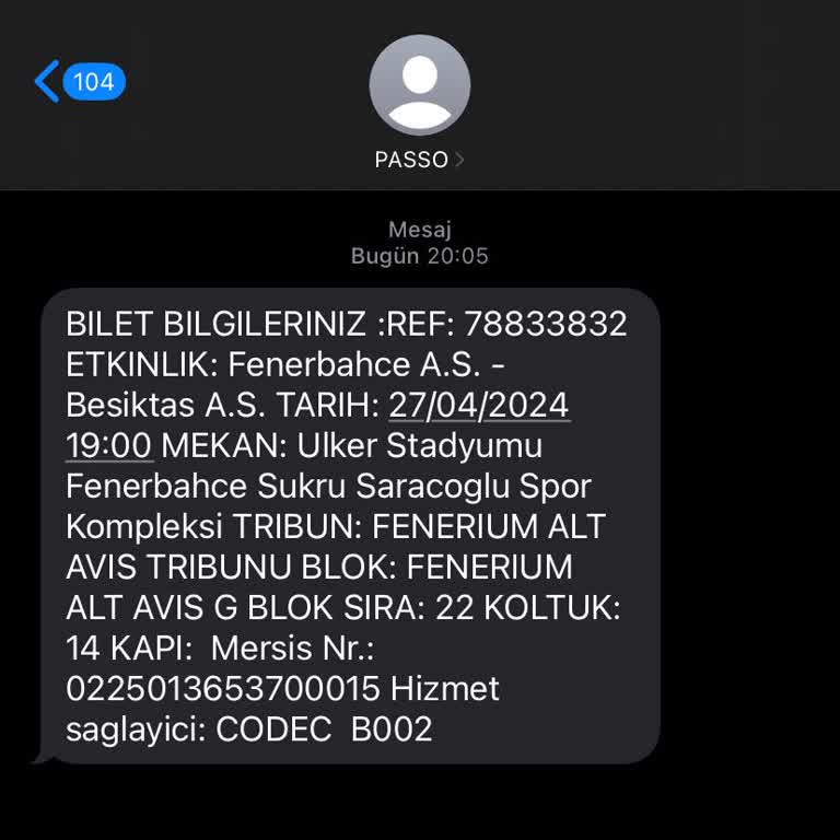 Passolig Kapı No Gelmedi