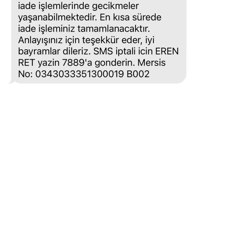 Sanal Çadır İade İşleminde Yaşanan Gecikme Sorunu