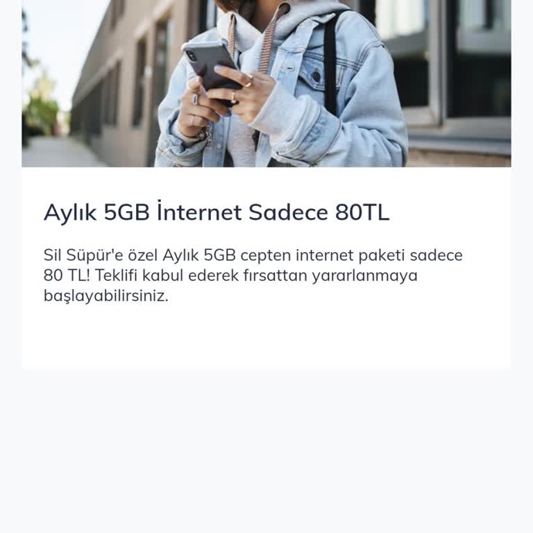 Pttcell İnternet Paketi Kampanyası Hatası