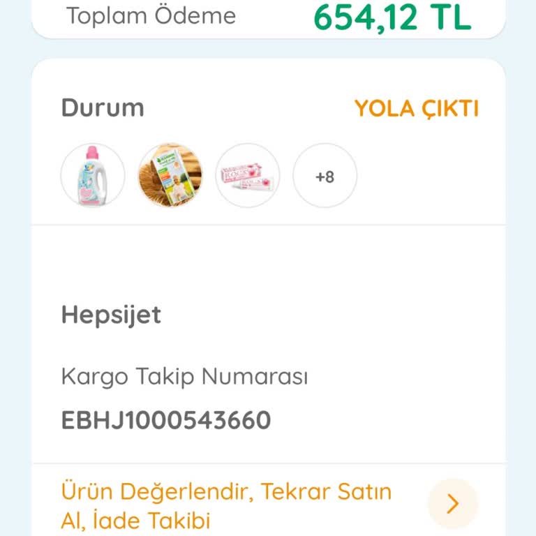 E-bebek Kargo Kayboldu