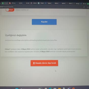 CV Maker Üyeliğimi İptal Edemiyorum