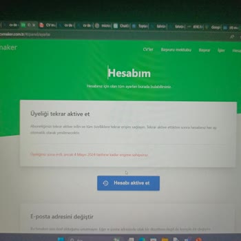 CV Maker Üyeliğimi İptal Edemiyorum
