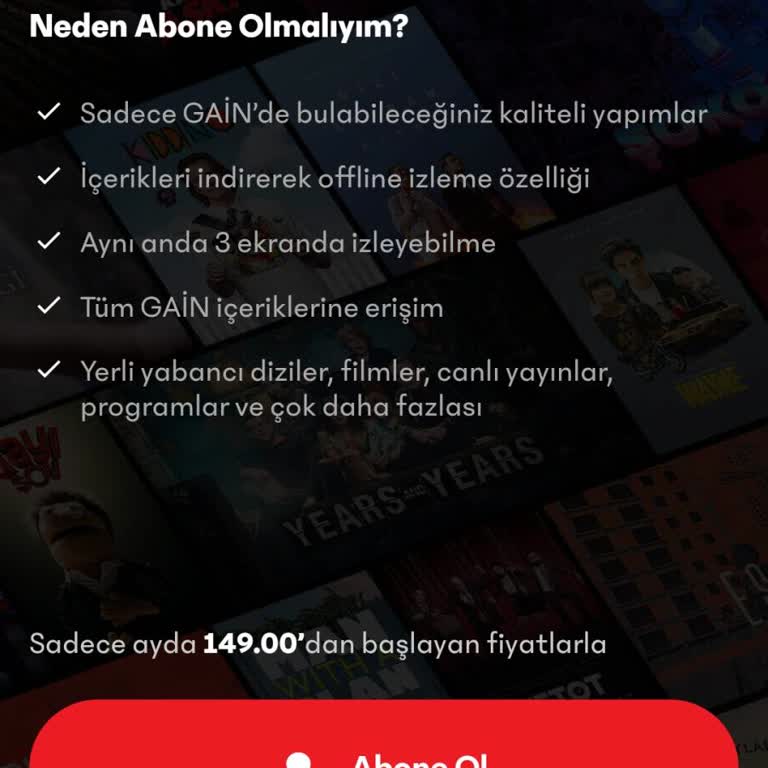 Gain Abonelik Ücreti Ödedim Ama Açılmıyor