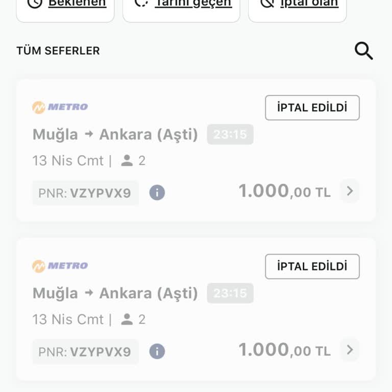 Enuygun.com Bilet İadem Yapılmıyor