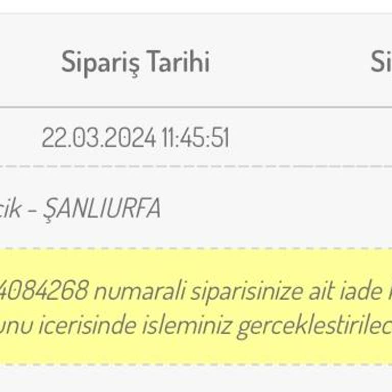 Sefamerve Ücret İademi Vermiyor