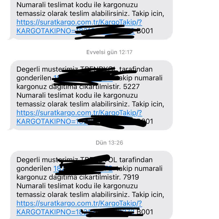 Sürat Kargo Etimesgut Şube Gerekçesiz Kargo İadesi