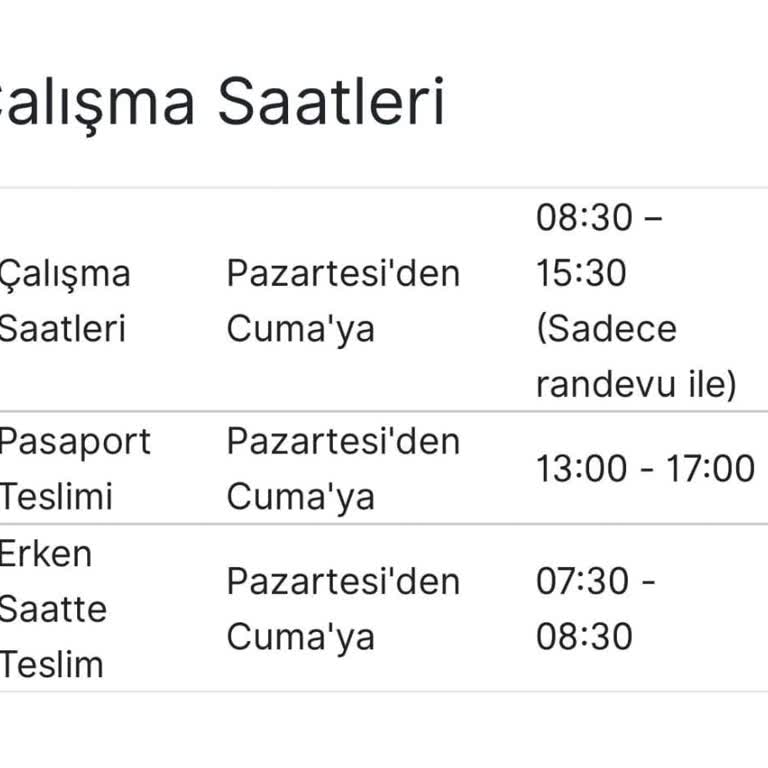 VFS Global Yanlış Teslimat Saati Bildirimi