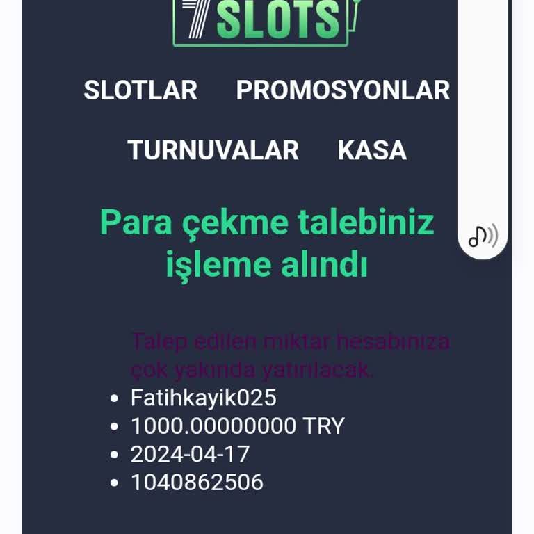 7Slots Param Hesabıma Yatmıyor