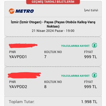 Obilet Bilet Ücreti İadesi