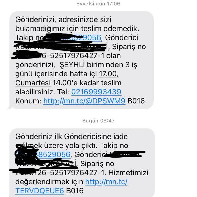 MNG Kargo Şeyhli Şubesi Kargoyu Teslim Etmeden İade Etmek