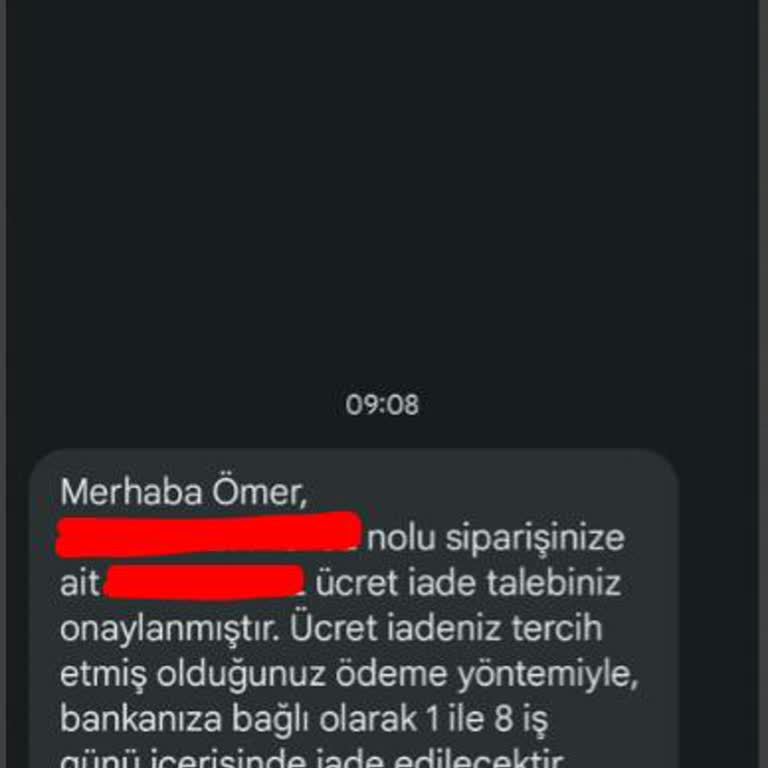 A101 Ekstra Sipariş Kargo İade Hk.