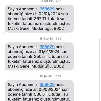 Malatya Büyükşehir Belediyesi Su Faturası Fiyatları