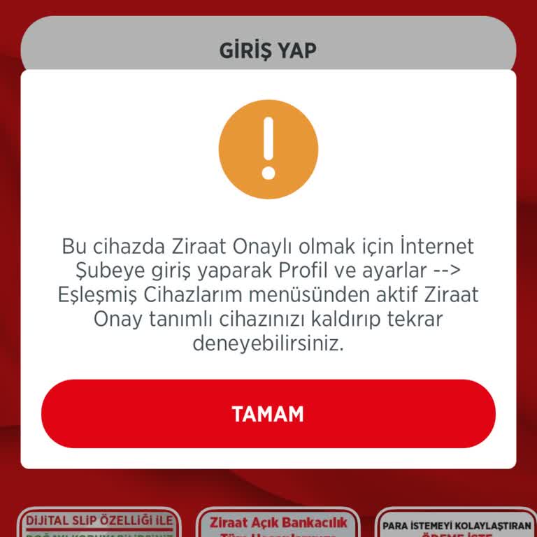 Ziraat Bankası Mobil Giriş Saçmalığı