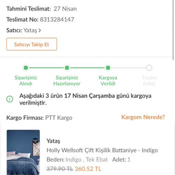 Trendyol'dan Aldığım Ürünler Günlerdir Kargoda