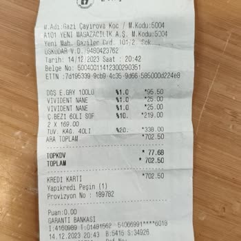 A101'den Aldığım Ürünün Reyonda Fiyat Etiketi Olmaması