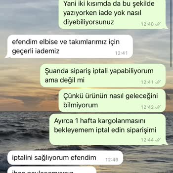 Leyuze Butik Paramı İade Etmiyor