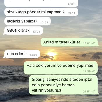 Leyuze Butik Paramı İade Etmiyor