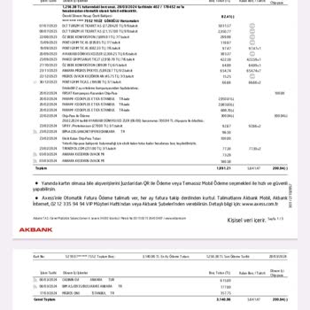 Akbank İade Edilen Tutarı Benden Taksitli Olarak Almaktadır