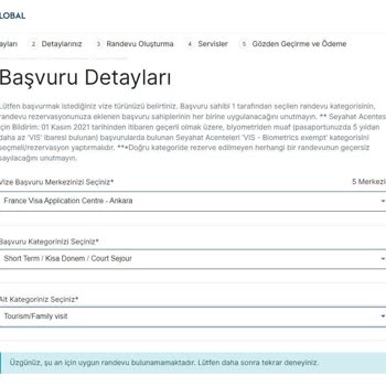 VFS Global Fransa Vize Randevusu Alamama Problemi