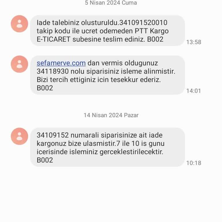 Sefamerve İade Param Yatmadı