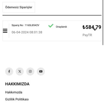 Charmé Butik İade Edilemeyen Ve Asla Gelmeyen Sipariş.