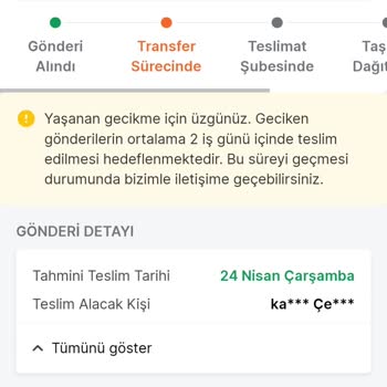Trendyol Aldığım Ürünü Kargoda Kayıp Etti