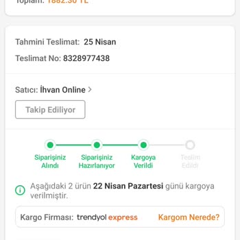 Trendyol Aldığım Ürünü Kargoda Kayıp Etti