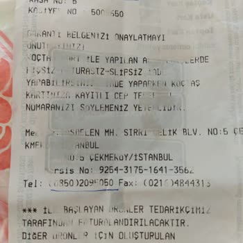 Koçtaş Eksik Ve Geç Teslim