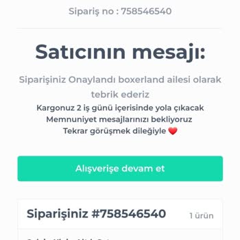Shopier Boxerland Yanlış Ürün Gönderdi İade Yapmıyor