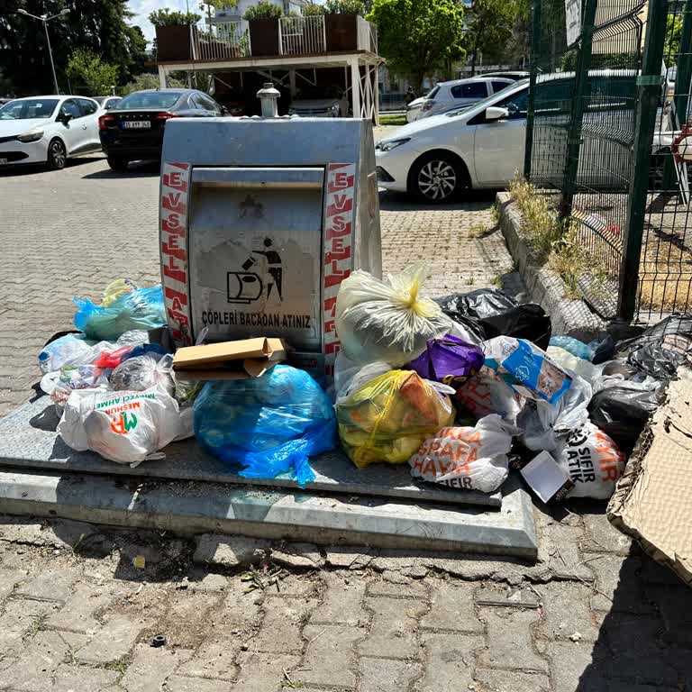 Karşıyaka Belediyesi Karşıyaka Bostanlı, Çöp Kutularının Kirliliği