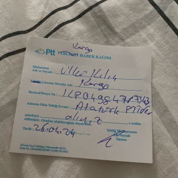 PTT Kargosundan Şikayetim Var